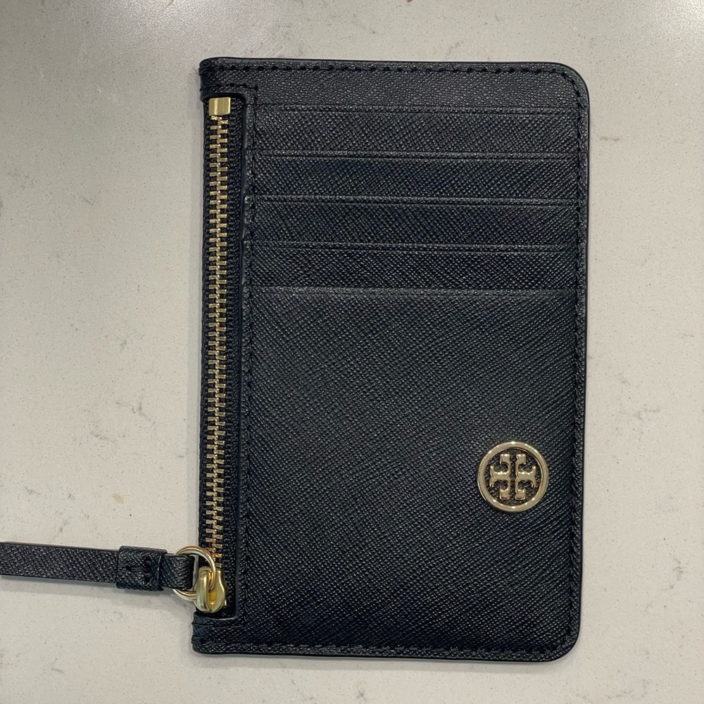 Tory Burch top zip cardholder